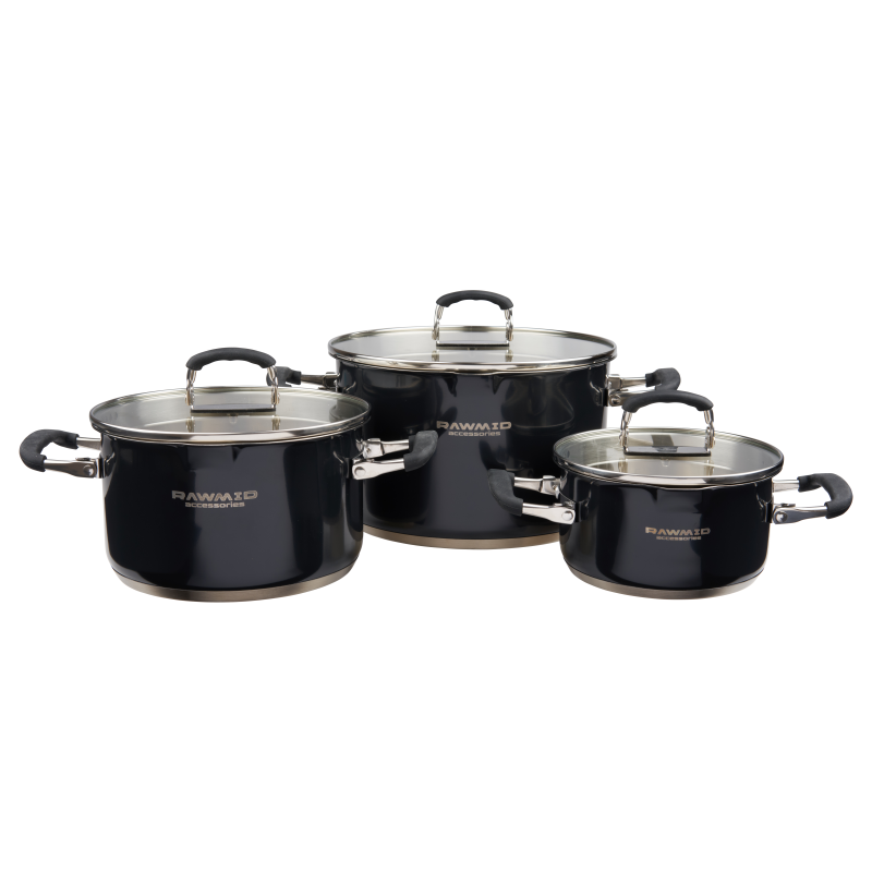 Набор кастрюль RAWMID RAP-02 3 шт
